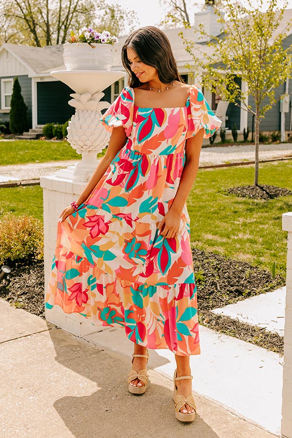 Ultimate Tropical Escape Floral Maxi Dress