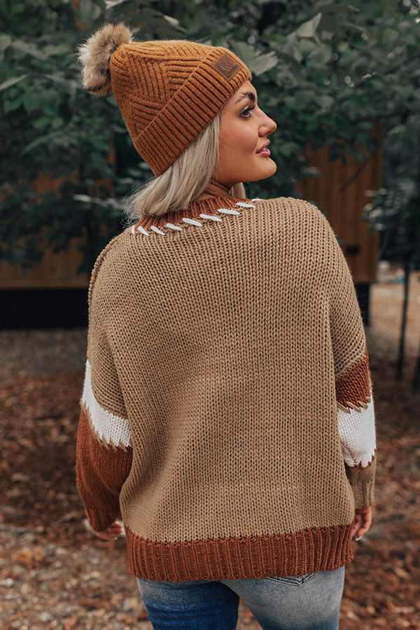 Premium Brown Sugar Knit Sweater - Ultimate Comfort & Style
