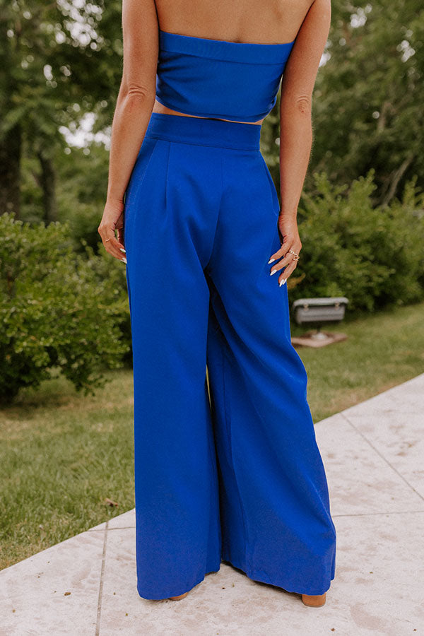 Ultimate Royal Blue High Waist Pants - Nearly Famous Collection