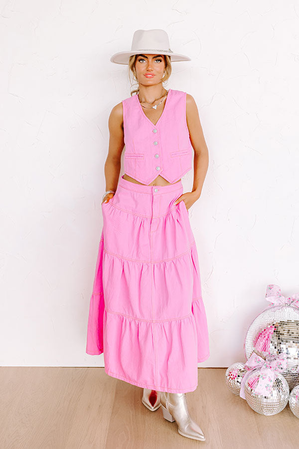 Ultimate Lady Luck High Waist Denim Skirt