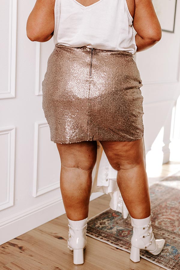 Premium Glam Sequin Skirt - Ultimate Curve Enhancer