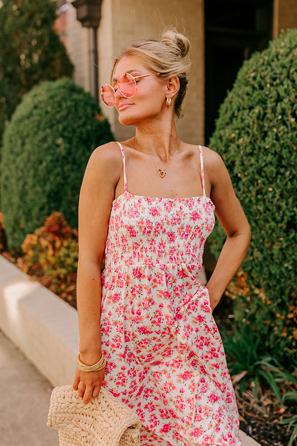 Premium Ivory Floral Maxi Dress for Summer Bliss