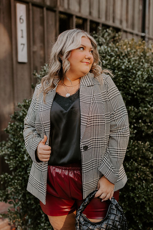 Ultimate Dare To Dream Houndstooth Blazer for Curves
