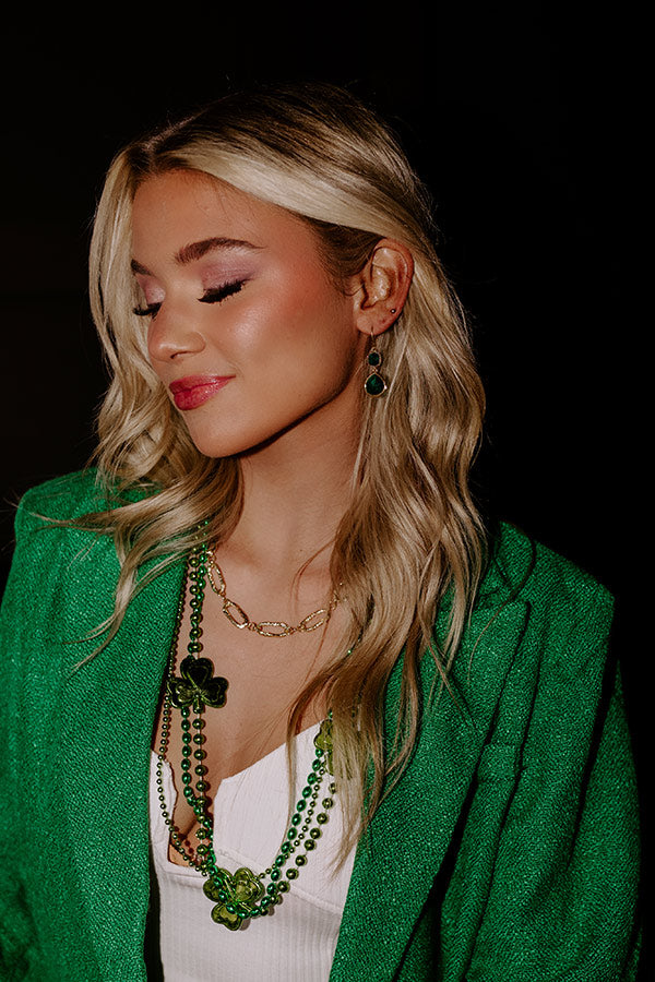 Premium Marvelous Night Emerald Earrings