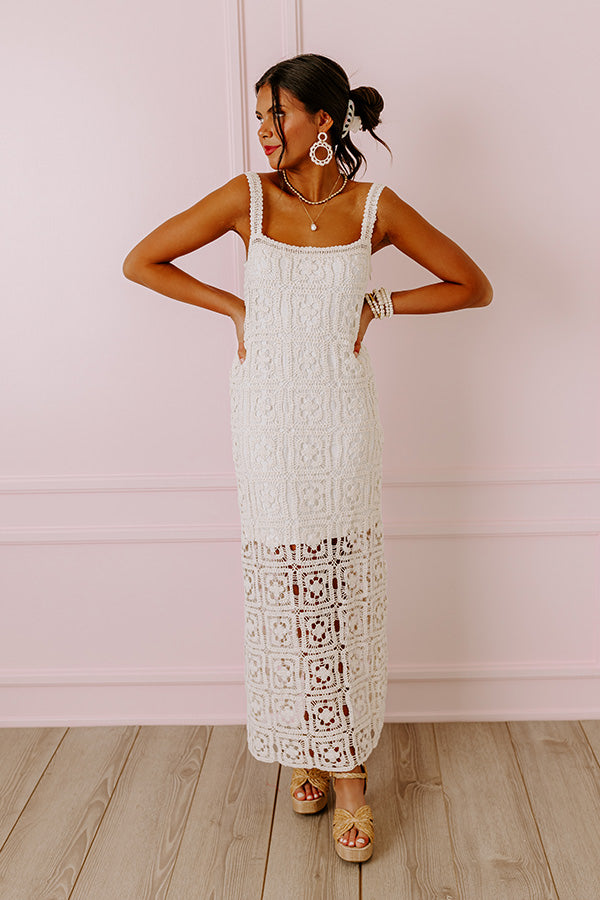 Ultimate Boho Chic Crochet Maxi Dress