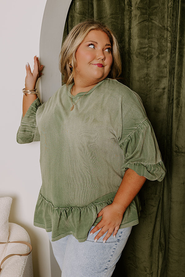 Premium Vintage Romance Ruffle Top - Effortless Elegance