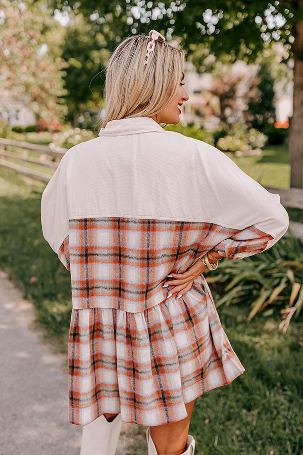 Ultimate Fall Harvest Plaid Mini Dress | Premium Style & Comfort