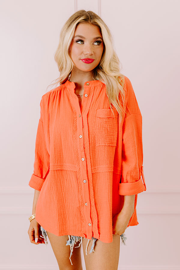 Premium Coral Tunic: Ultimate Weekend Style