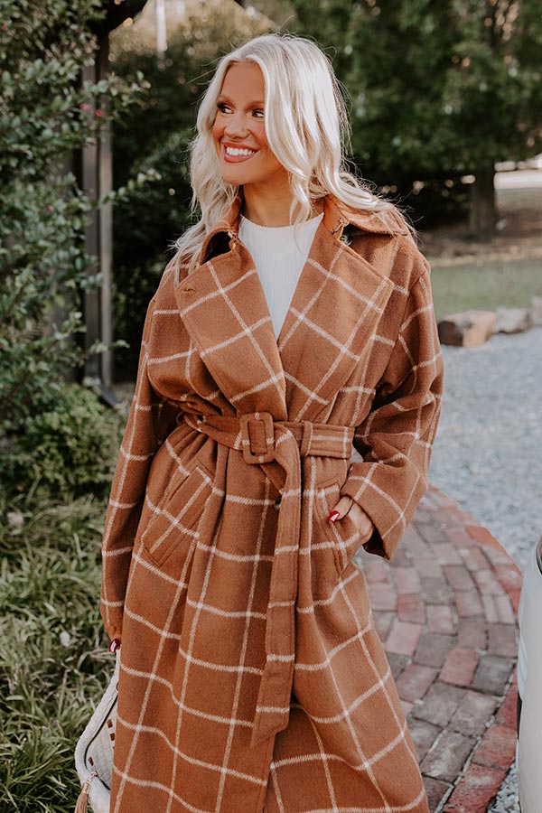 Premium Plaid Elegance Coat