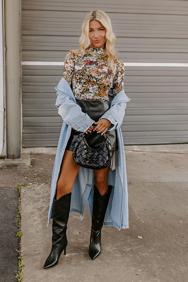 Ultimate Floral Mesh Top - Premium Style
