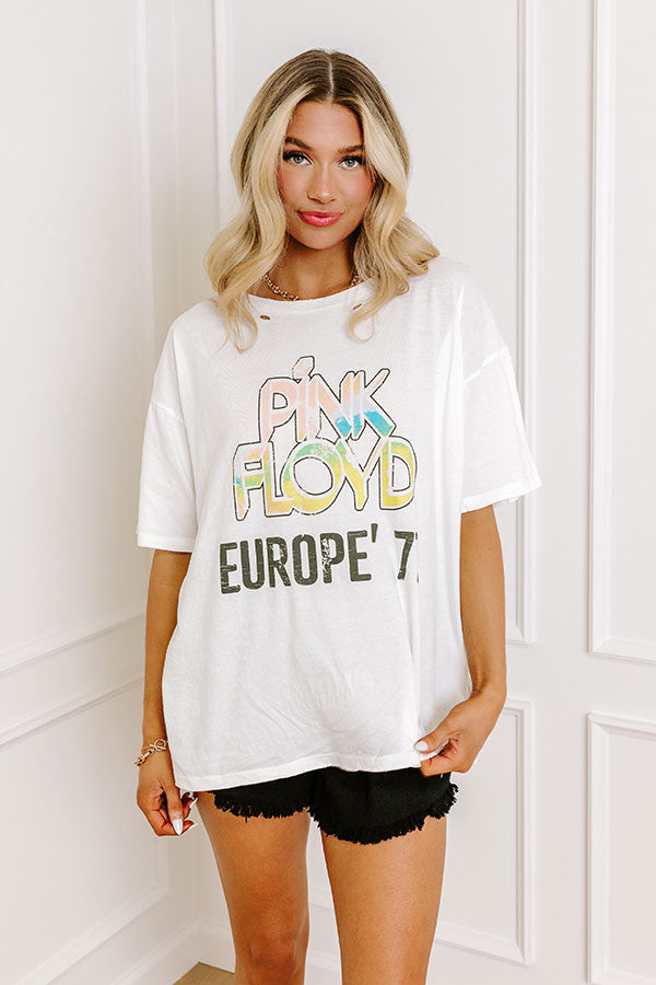 Premium Pink Floyd Europe 77 Vintage Graphic Tee