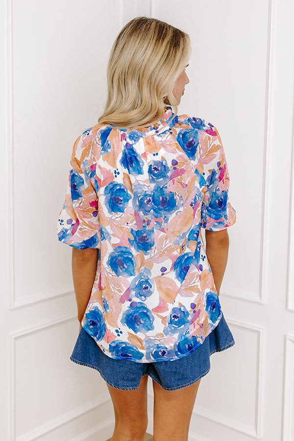 Premium Chiffon Floral Top - Ultimate Casual Elegance