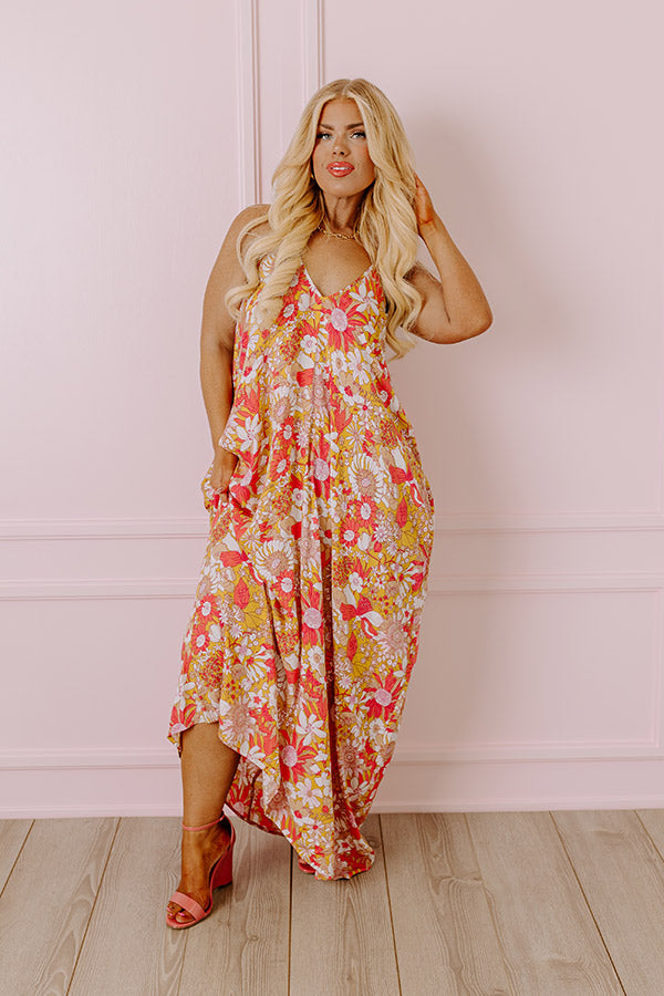 Elegant Floral Maxi Dress - Summer Chic Style