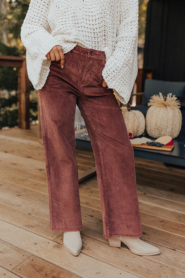 Premium Madelyn High Waist Corduroy Pants - Ultimate Fall Style