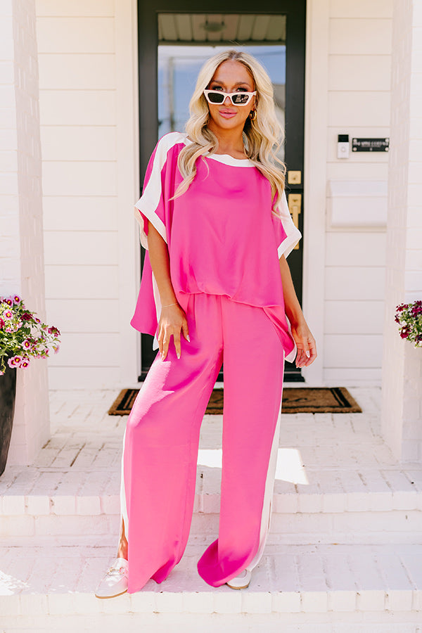 Premium Brooklyn Babe High Waist Pants - Hot Pink | City Chic Style