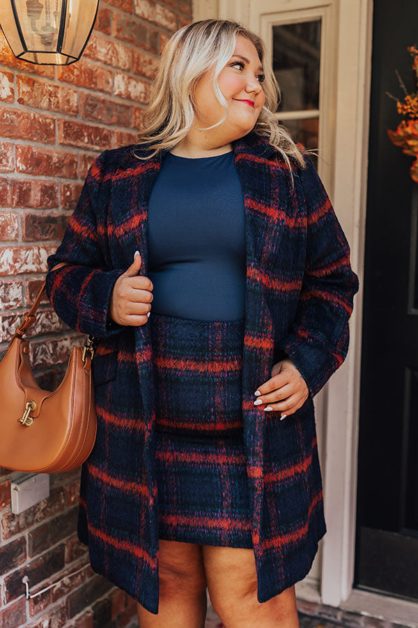 Premium Fall Frenzy Plaid Coat - Ultimate Comfort & Style