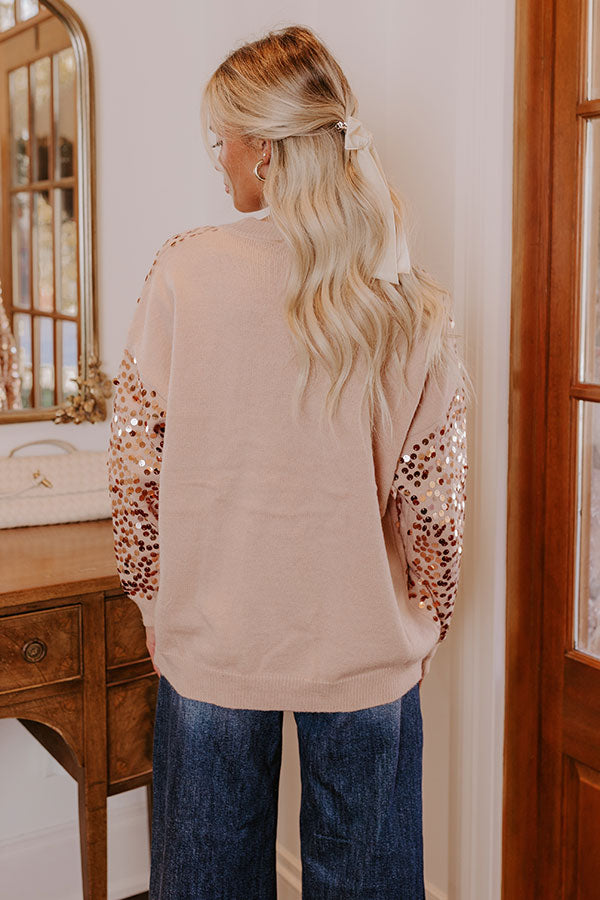 Premium Glam Sequin Knit Sweater