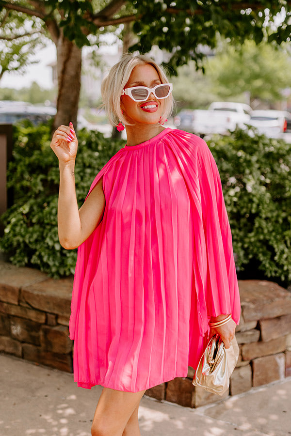 Ultimate Hot Pink Runway Revelry Shift Dress