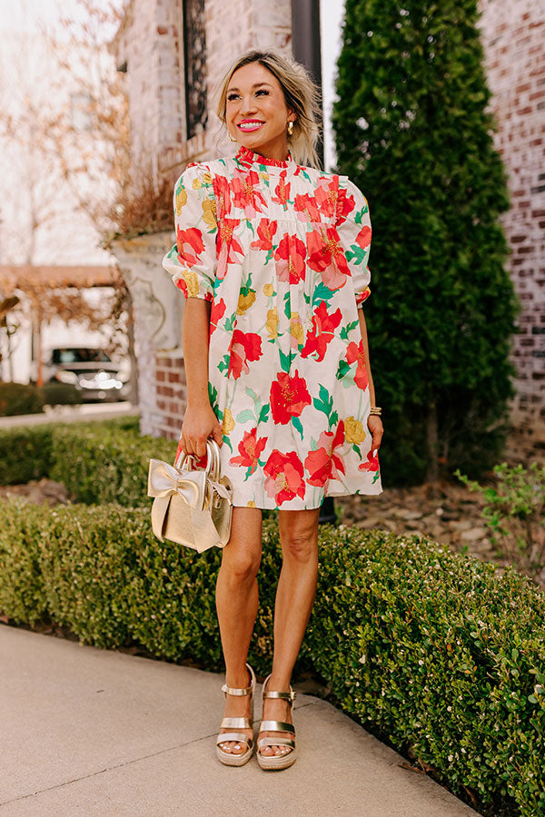 Premium Botanic Bloom Shift Dress - Ultimate Summer Style