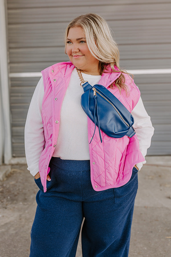 Premium Aspen Quilted Vest with Scalloped Hem