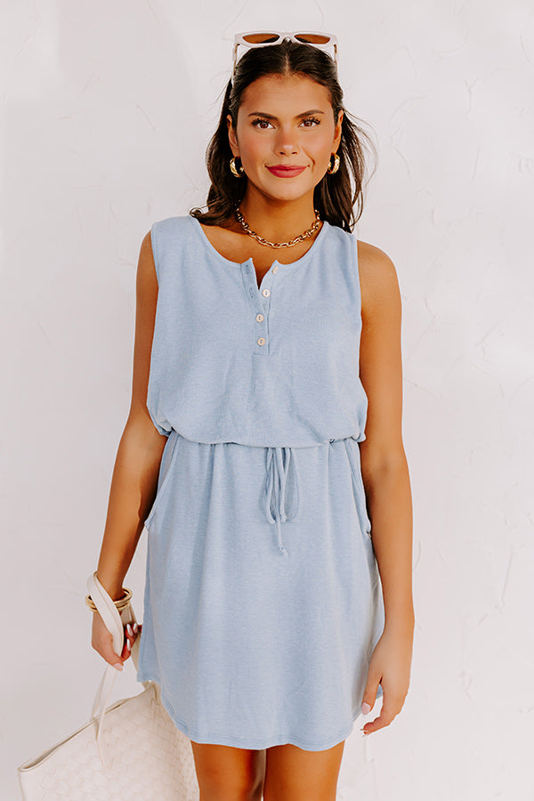 Ultimate Ivy League Style Dress in Airy Blue - Summer Essential