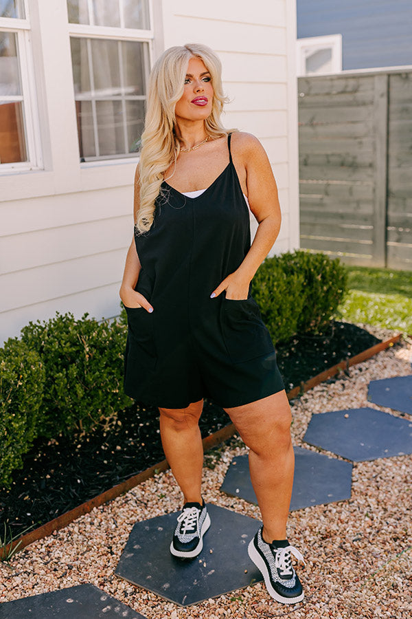 Ultimate Beach Retreat Romper - Black Curves Edition