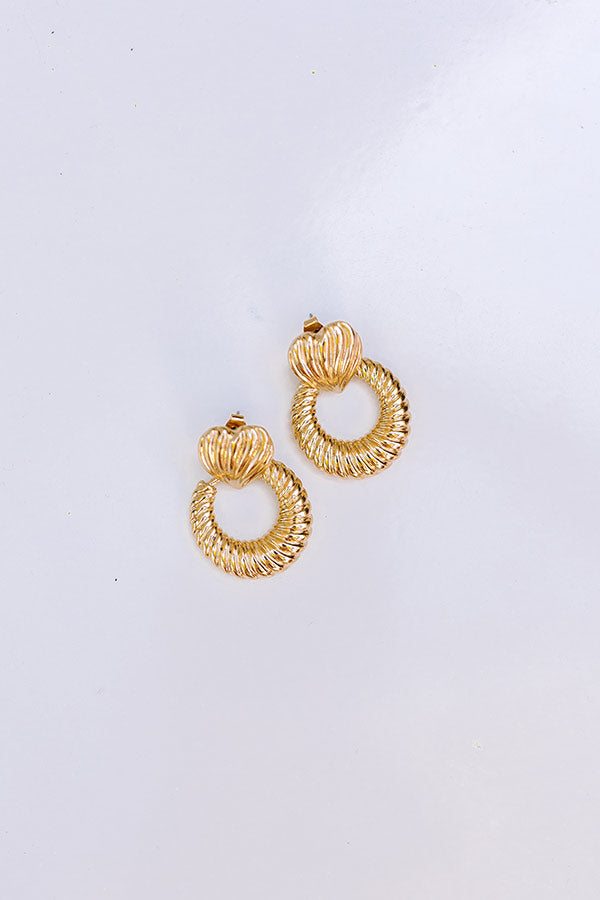Ultimate Loving Glance Heart Hoop Earrings