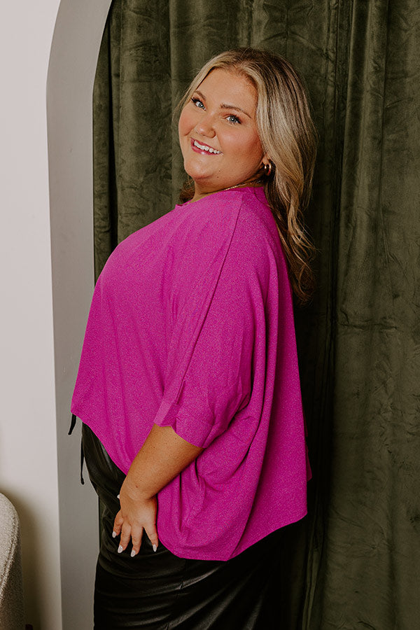 Premium Berry Curves Shift Top - Ultimate Comfort & Style