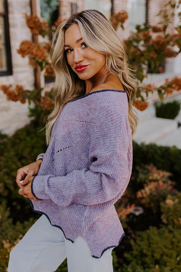 Premium Cozy Knit Sweater - Dusty Purple | Ultimate Fall Style