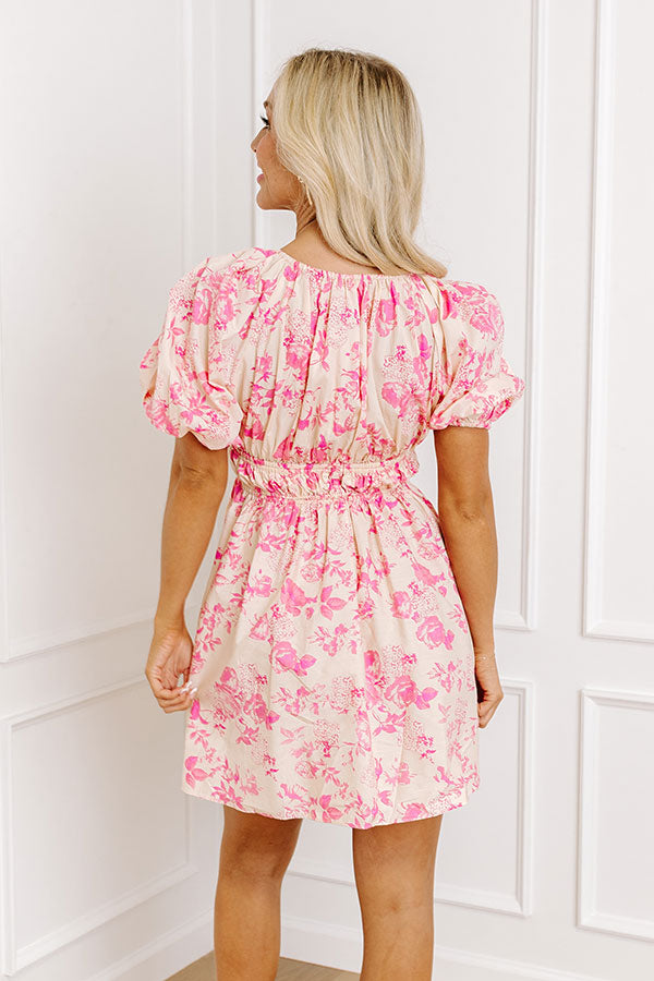 Ultimate Floral Elegance Mini Dress