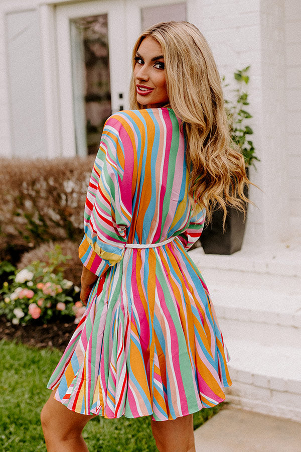 Premium Radiant Striped Dress - Ultimate Summer Style