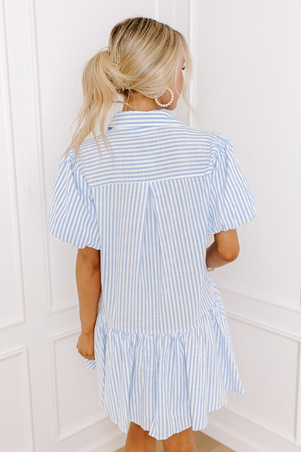 Ultimate Clubhouse Chic Stripe Mini Dress