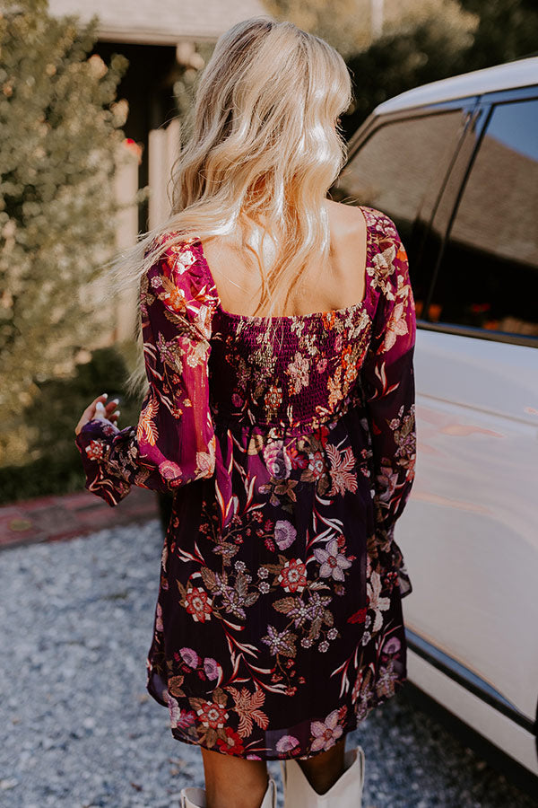 Premium Boho Floral Mini Dress - Ultimate Autumn Style