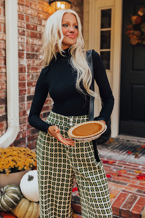 Ultimate Chic Long Sleeve Turtleneck Top - Black