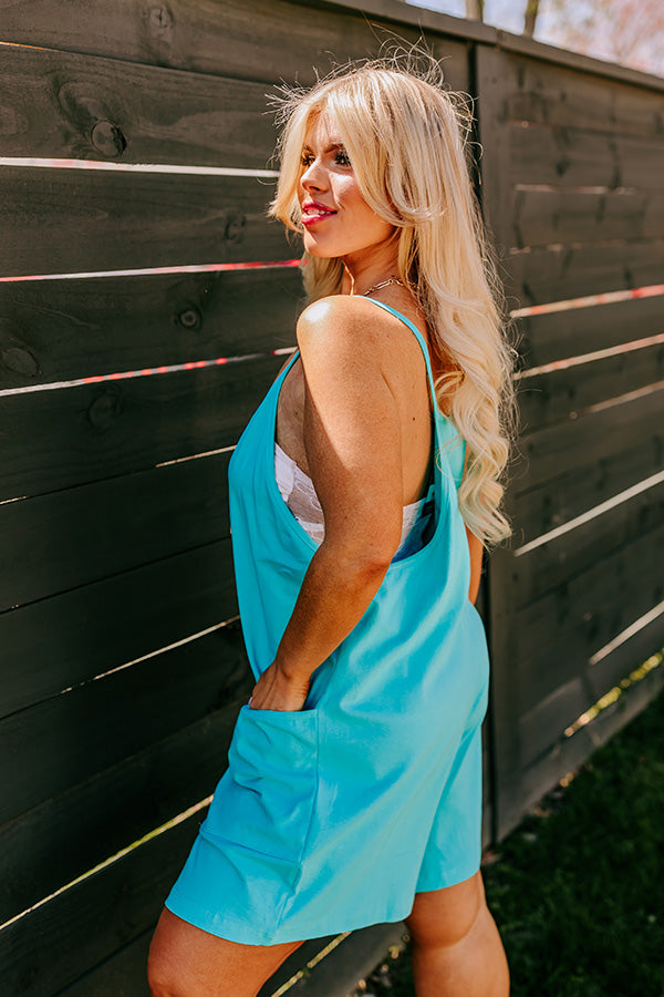 Ultimate Beach Retreat Romper - Turquoise Curves Edition