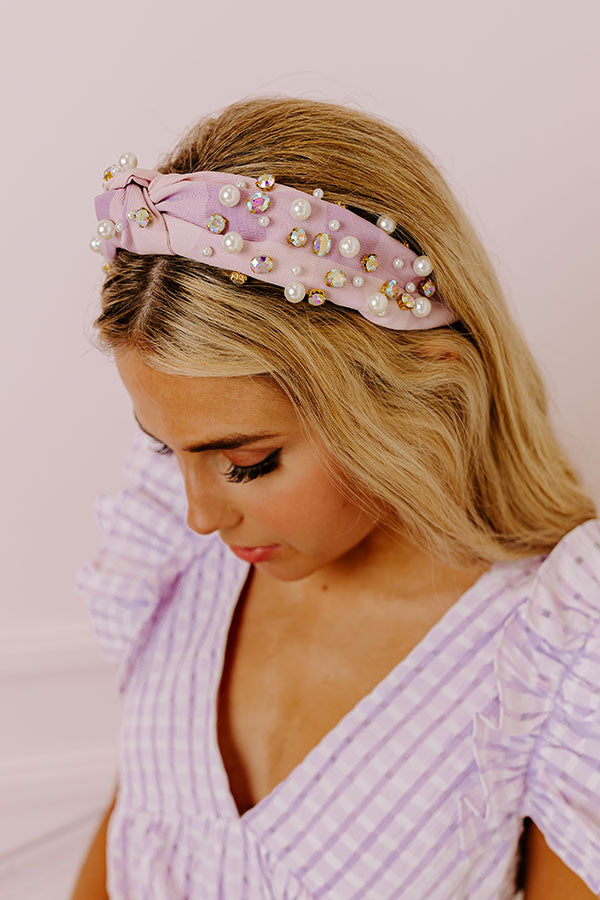 Premium Lavender Blissful Break Embellished Headband