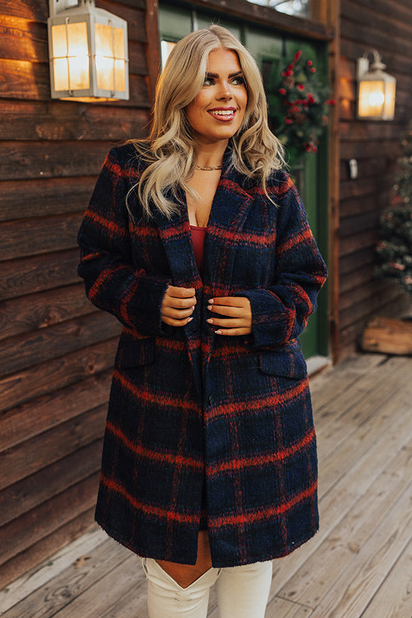 Premium Fall Frenzy Plaid Coat - Ultimate Comfort & Style