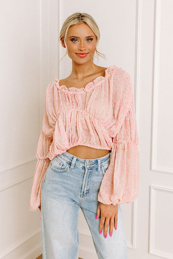 Premium Romantic Floral Top - Summer Date Night Essential