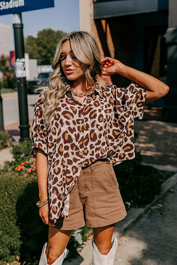 Premium Leopard Print Oversized Shirt - Ultimate Style Upgrade