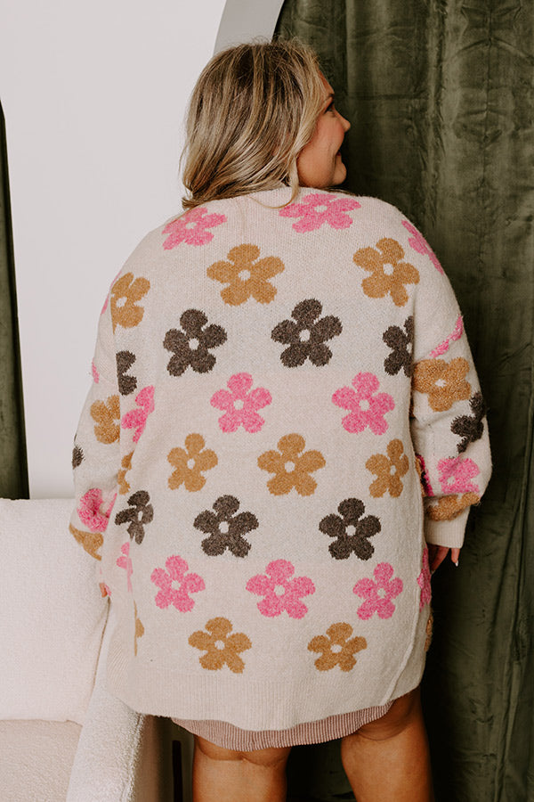 Ultimate Cozy Floral Cardigan - Curves Collection