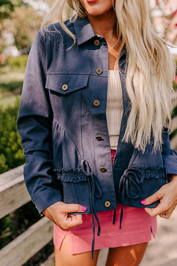 Ultimate NYC Stroll Peplum Jacket - Feminine & Cozy