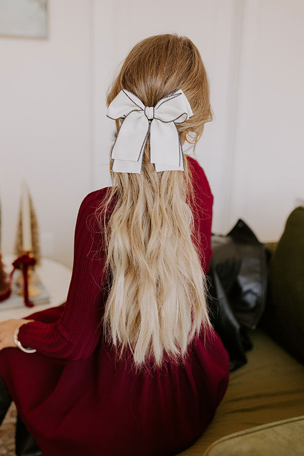 Premium Paris Stroll Bow Hair Clip - Ultimate Style Upgrade