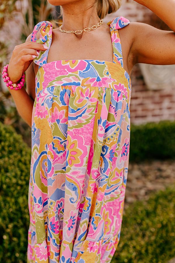 Premium Resort Radiance Paisley Maxi Dress