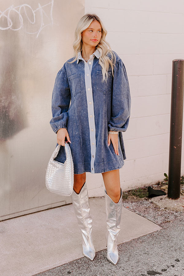 Ultimate Blue Denim Mini Dress for Effortless Style