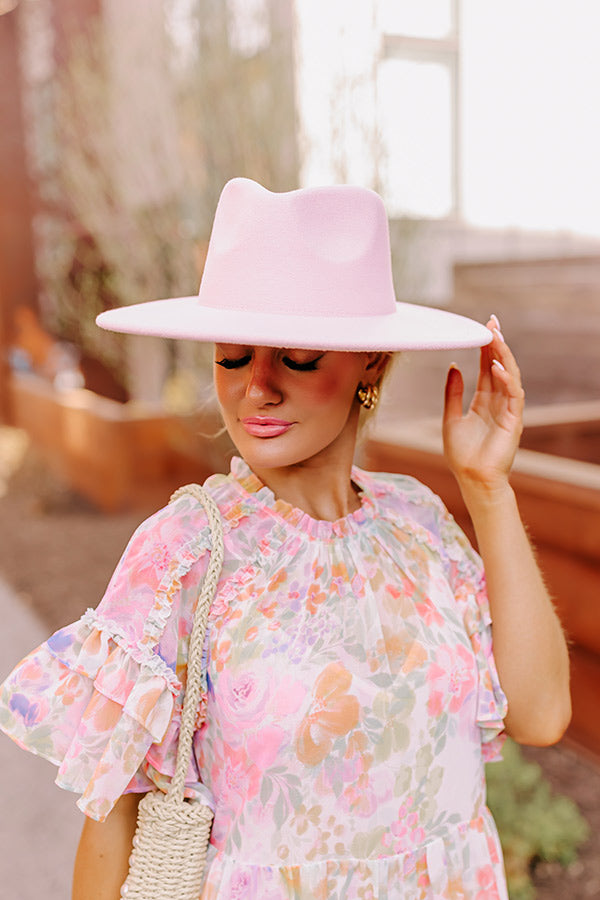 Premium Light Pink Felt Fedora - Ultimate Style Statement