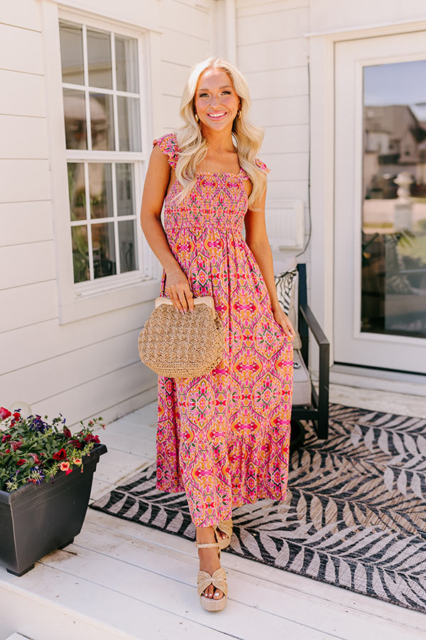 Premium Savannah Estate Smocked Maxi Dress - Ultimate Style Upgrade