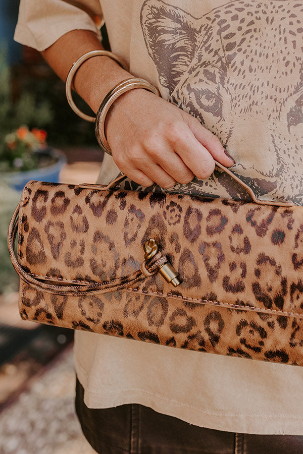 Premium Leopard Print Faux Leather Party Purse