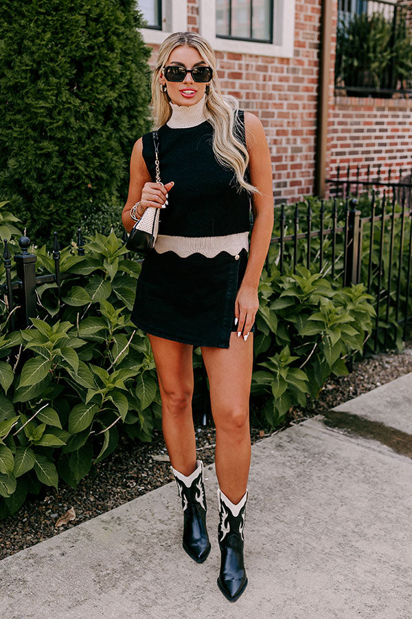 Ultimate Happy Hour Knit Sweater Top - Chic & Trendy