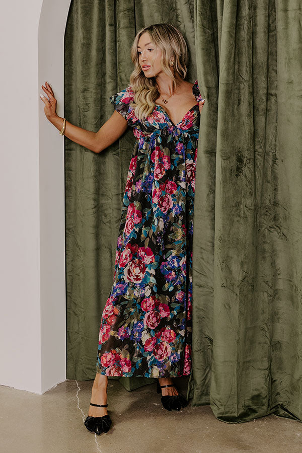 Ultimate Moonlit Garden Floral Maxi Dress