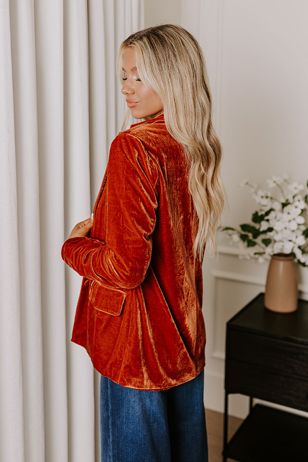 Premium Downtown Happy Hour Velvet Blazer - Ultimate Autumn Style